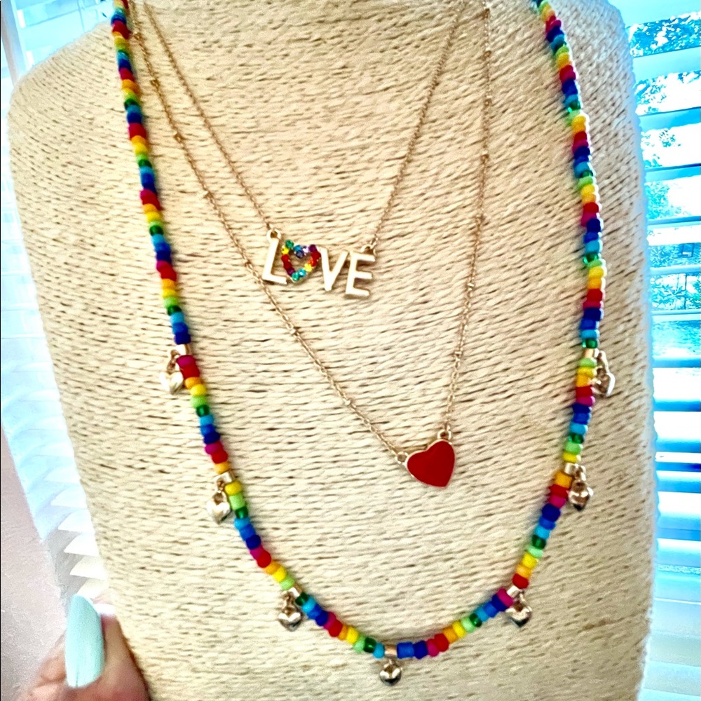 NWT Betsey Johnson 🌈 Necklace